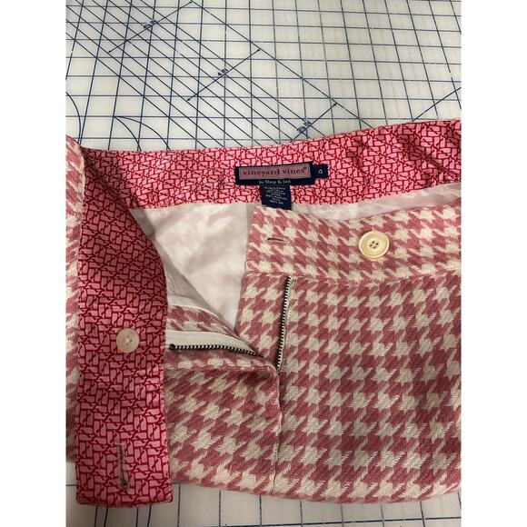 VINEYARD VINES Skirt, 4, Pink/Off-White Houndstooth, Zipper, Wool blend - Picture 1 of 9